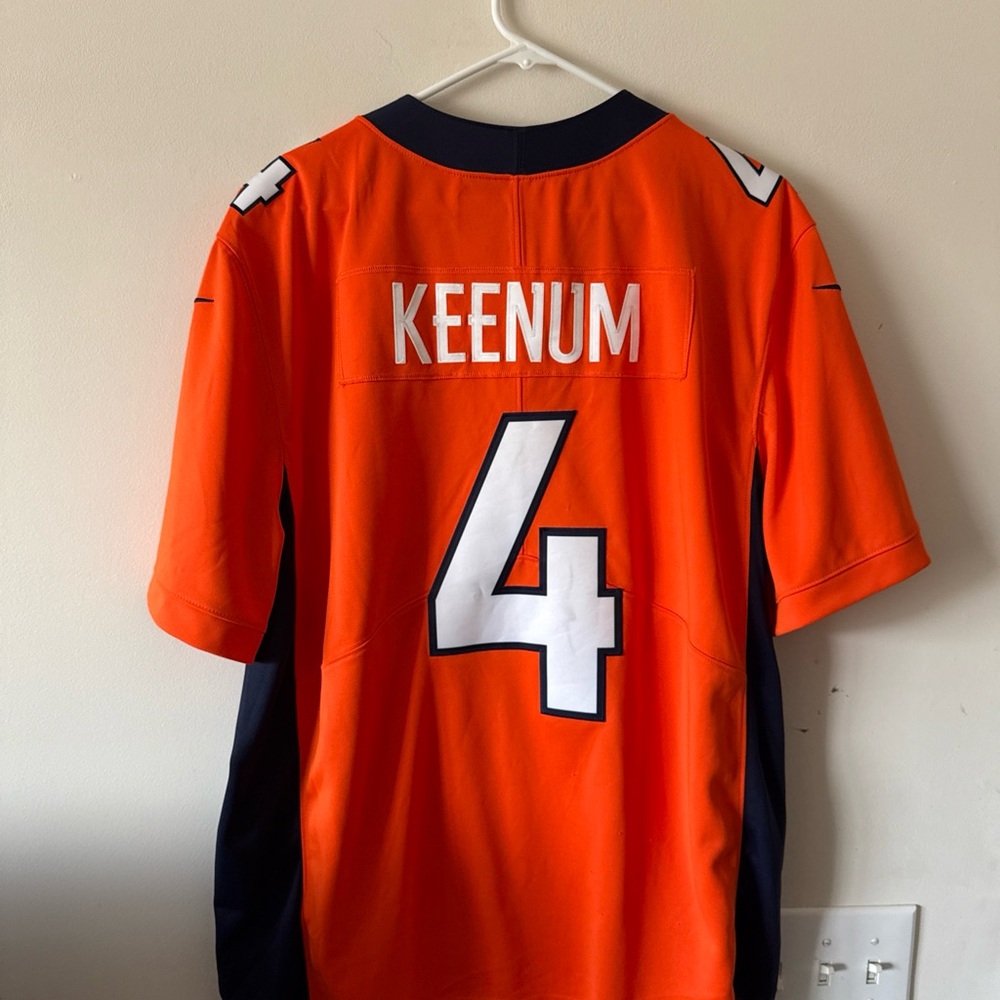 Men’s Nike Case Keenum #4 Denver Broncos Vapor Lmtd Jersey Sz XL - Orange RARE - Picture 6 of 6